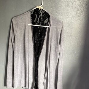Tea n Rose Black Lace Cardigan